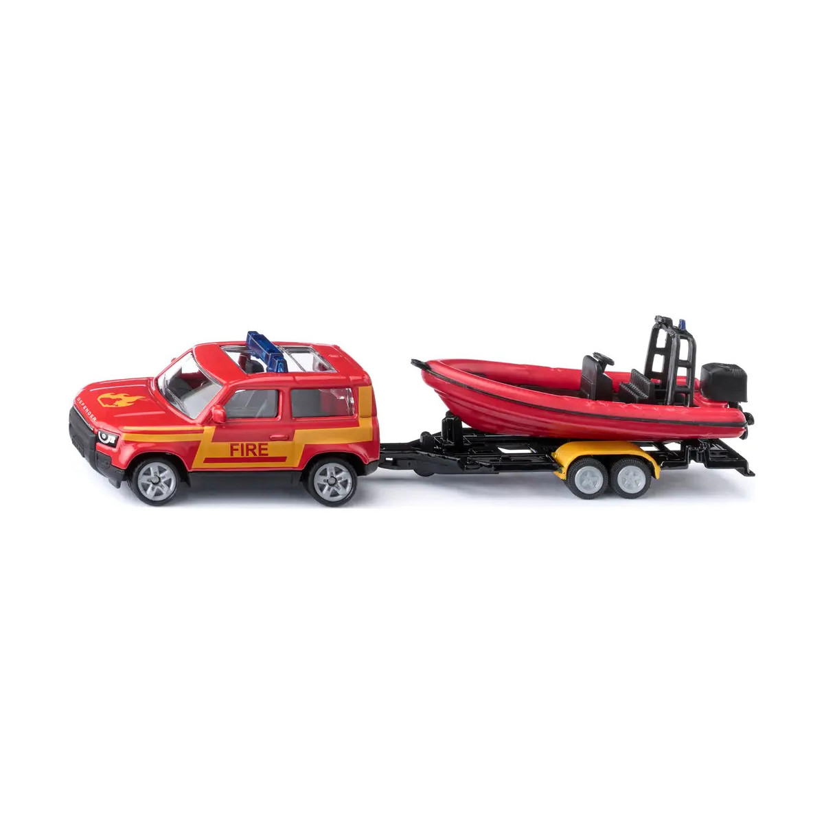 SIKU 1608 Land Rover Defender mit Boot