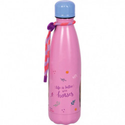 Isolierflasche life is better... (ca. 0,5 l)   Pferdefreunde