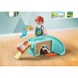 thumb-alternative:PLAYMOBIL 71746 Junge mit Meerschweinchen