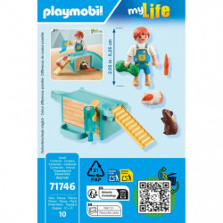 thumb-alternative:PLAYMOBIL 71746 Junge mit Meerschweinchen