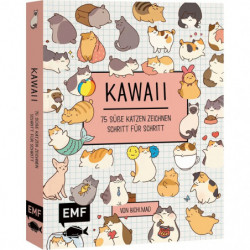 Kawaii: 75 süße Katzen zeichnen – Mit Schritt Anleitungen