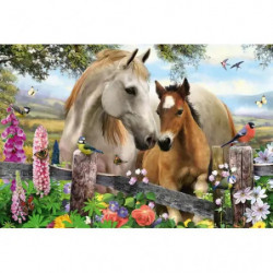 Schmidt Spiele 56421 Puzzle Stute und Fohlen 150 Teile