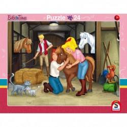 2er Set Rahmenpuzzle Bibi und Tina 24 Teile 40 Teile
