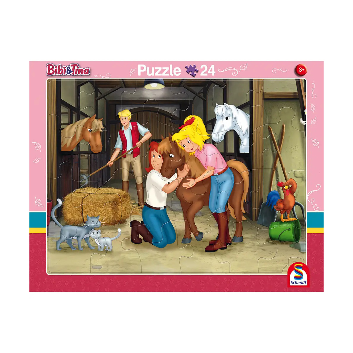 2er Set Rahmenpuzzle Bibi und Tina 24 Teile 40 Teile