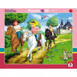 2er Set Rahmenpuzzle Bibi und Tina 24 Teile 40 Teile