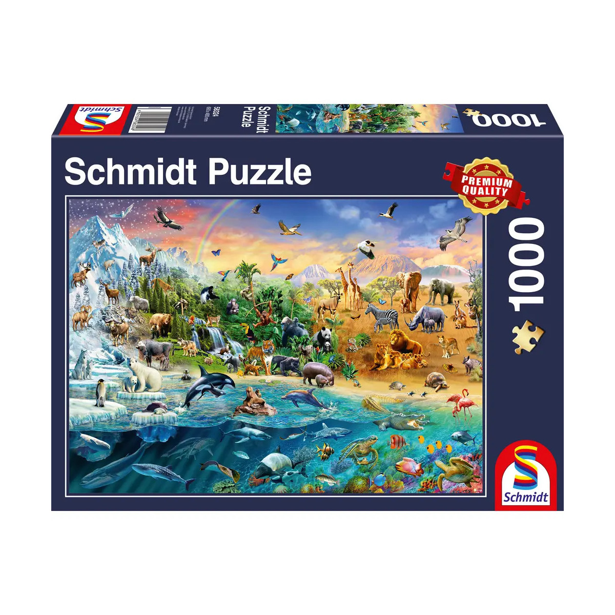 Schmidt Spiele Puzzle Die Welt der Tiere 1000 Teile