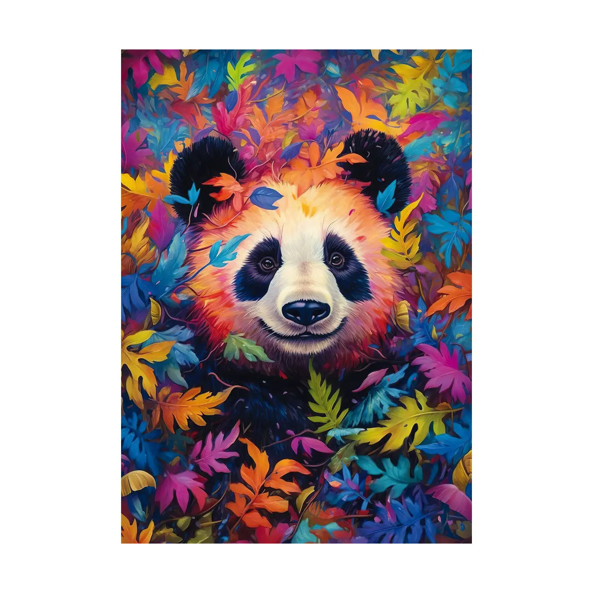 PU1000T.Pandabär im Regenbogenwald