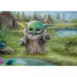 Schmidt Spiele 59955 Puzzle Thomas Kinkade Lucas Film The Mandalorian Childs Play 1.000 Teile