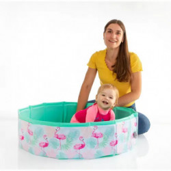 Splash & Fun Fix Pool Flamingo  80 cm, faltbar, mit Tasche