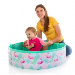 Splash & Fun Fix Pool Flamingo  80 cm, faltbar, mit Tasche