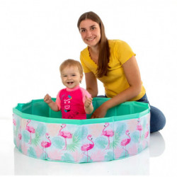 Splash & Fun Fix Pool Flamingo  80 cm, faltbar, mit Tasche