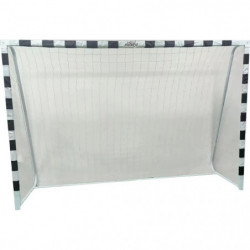 New Sports Fußballtor schwarz weiß 300x200x90 cm