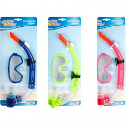 Splash & Fun Maske Schnorchel Pro Star, Silikon,ab 6 Jahren, sortiert