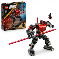 LEGO Star Wars Set mit rot-schwarzem Droiden und roten Lichtschwertern, Verpackung im Hintergrund.