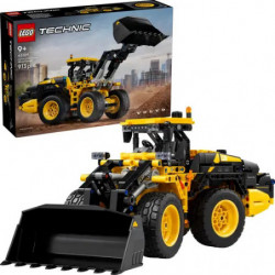 LEGO Technic Frontlader-Modell in Gelb-Schwarz als Bausatz inklusive Originalverpackung.