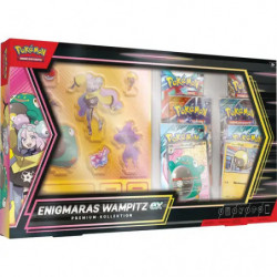 Anime-Figurenset mit Zubehör in gelber Verpackung vor weißem Hintergrund.
