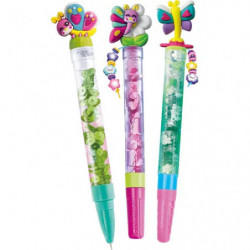 Buntes Bastelset „Create Your Pens“ mit dekorativen Stiften und Schmetterlingsmotiv.