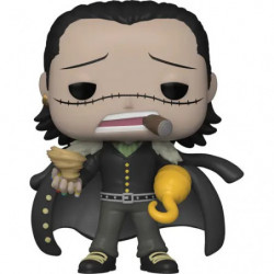 Funko Pop! Figur: Mann in Schwarz mit goldener Hakenhand, zurückgekämmtem Haar und Gesichtsnarbe.