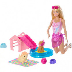 img_0:Barbie Puppy Pool Party   Aloha Blonde