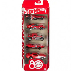 img_0:Hot Wheels Mattel 80th Anniversary  5 Pack
