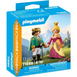 img_0:Playmobil 71886 Royal Couple DuoPack mit Prinzen- und Prinzessinnenfiguren auf der Verpackung abgebildet.