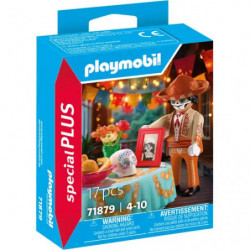 Playmobil Spezial Plus Set: Día de los Muertos mit Skelettfigur und festlichen Dekorationen.