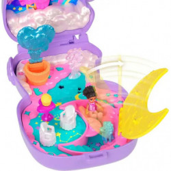 thumb-alternative:Polly Pocket Traumland Schatulle in zauberhafter Lammform mit 1 Minipuppe und Haustier Einhorn, Reis