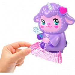 thumb-alternative:Polly Pocket Traumland Schatulle in zauberhafter Lammform mit 1 Minipuppe und Haustier Einhorn, Reis