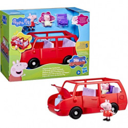 img_0:Peppa Pig Spielzeugauto mit Peppa-Figur vor bunter Verpackung.