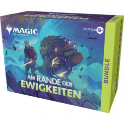 thumb-alternative:Magic: The Gathering "Am Rande der Ewigkeiten"-Bundlebox mit Fantasy-Artwork und deutschsprachigem Text.