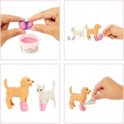 thumb-alternative:Barbie Gute Besserung Tierkrankenstation Spielset aus Modepuppe mit rosa gefärbten Haaren, Tierarzt