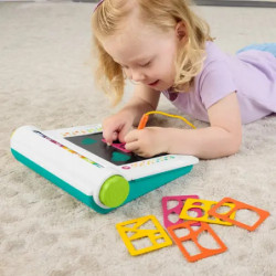 thumb-alternative:Fisher Price Lern  und Zeichenbrett, Schreiben und Zeichnen ohne Verwischen Tablet mit LCD Bildschir