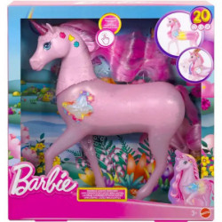 Barbie funkelnd leuchtendes Einhorn mit 20 interaktiven Kombinationen aus Lichtern, Geräuschen und M
