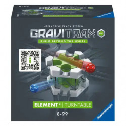 GraviTrax Element Turntable Erweiterungsset mit Abbildung des Drehtisch-Spielzeugs auf der Verpackung.