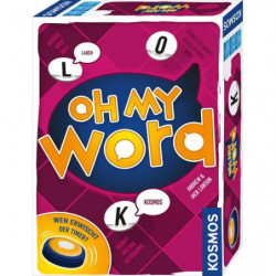 img_0:Spielschachtel "Oh My Word" von Kosmos vor weißem Hintergrund.