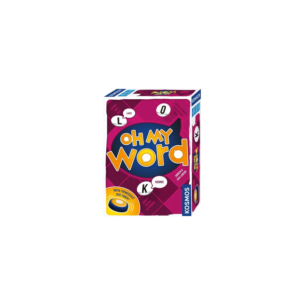 Spielschachtel "Oh My Word" von Kosmos vor weißem Hintergrund.